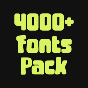 4000+ Fonts Pack